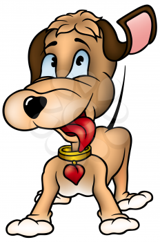Royalty Free Clipart Image of a Little Dog