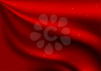 Royalty Free Clipart Image of a Red Background and Stars