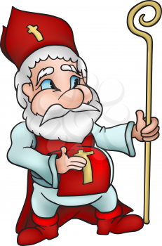 Royalty Free Clipart Image of Saint Nicholas