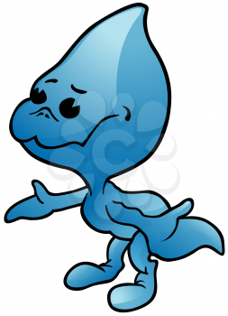 Royalty Free Clipart Image of a Waterdrop