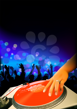 Royalty Free Clipart Image of a Disco