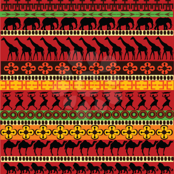 Royalty Free Clipart Image of an African Inspired Background