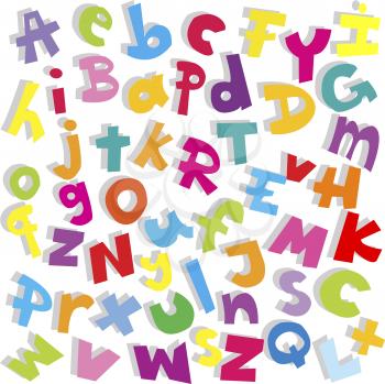 Royalty Free Clipart Image of an Alphabet Background