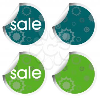 Royalty Free Clipart Image of a Set of Stickers