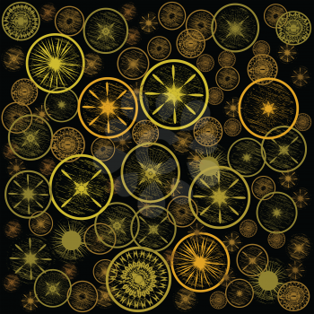 Background with abstract circles