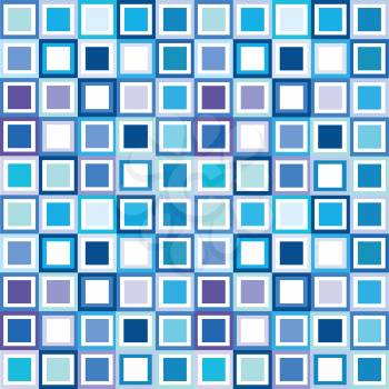 Pattern in cold tones, background with squares