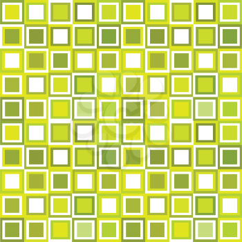 Pattern in green tones, background with squares