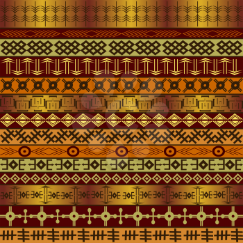 Royalty Free Clipart Image of an African Themed Background
