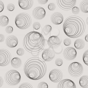Royalty Free Clipart Image of a Background of Abstract Circles