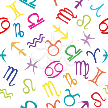 Royalty Free Clipart Image of a Zodiacal Background