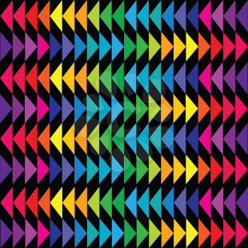 Colored triangle background in bright tones