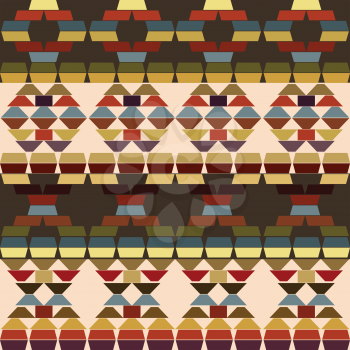 Ethnic motifs background made of stripes