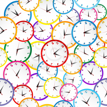 Royalty Free Clipart Image of a Clock Background
