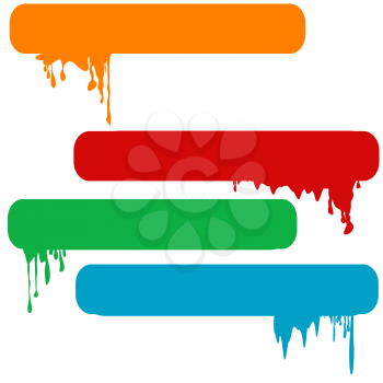 Royalty Free Clipart Image of Splashes of Paint