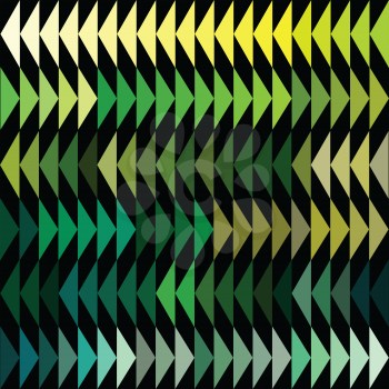 Green tones triangles background