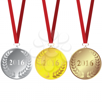 Set of 2016 medals