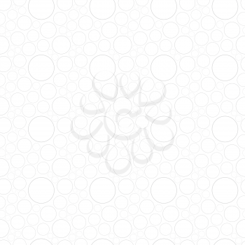 White seamless pattern with circles