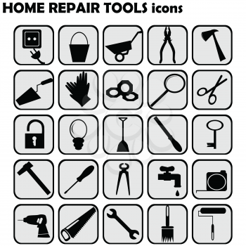 Set of home repairs icons