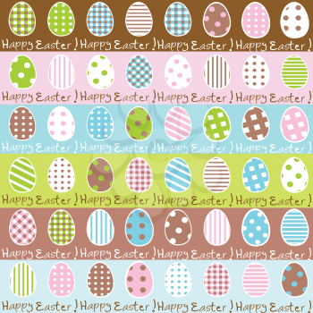 Cute Easter wrapping paper seamless pattern