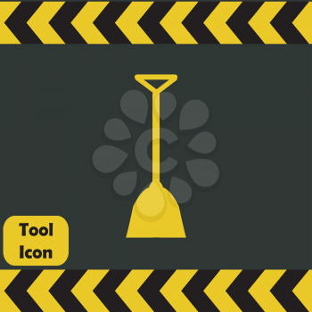 Shovel icon,  repairing service tool sign