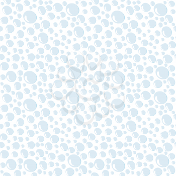 Doodle style seamless background of water drops