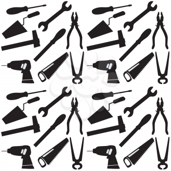 Background with home repairs tools