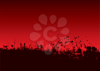 Royalty Free Clipart Image of a Red and Black Background