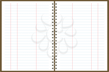 Royalty Free Clipart Image of a Binder With Graphs