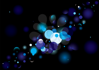 Royalty Free Clipart Image of a Background With Blurry Circles