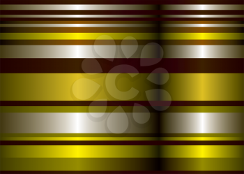 Royalty Free Clipart Image of Horizontal Lines With a Fold