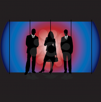 Royalty Free Clipart Image of Businesspeople