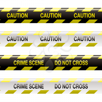 Royalty Free Clipart Image of Caution Tape