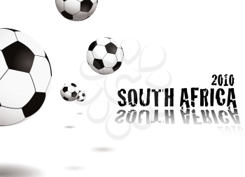 Royalty Free Clipart Image of a South Africa 2010 Soccer Background