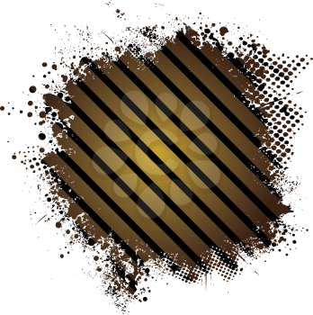 Royalty Free Clipart Image of a Grunge Background With Stripes in the Centre