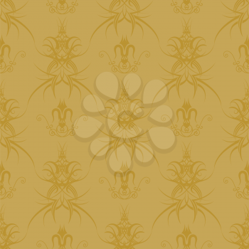 Royalty Free Clipart Image of a Gold Wallpaper