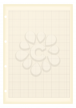 Royalty Free Clipart Image of a Sheet of Graph Paper