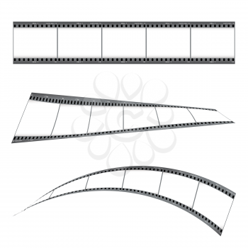 Royalty Free Clipart Image of Film Strips