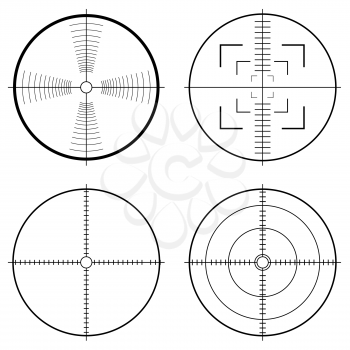 Royalty Free Clipart Image of Targets
