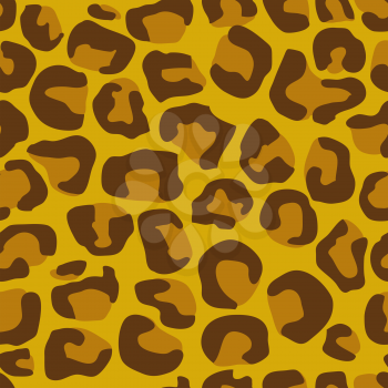 Royalty Free Clipart Image of a Leopard Skin Print