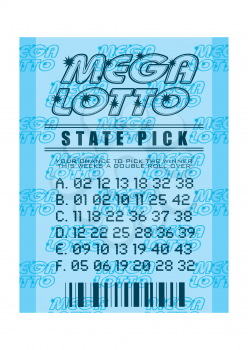 Royalty Free Clipart Image of a Lottery Ticket