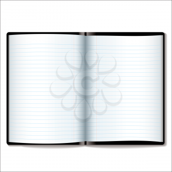 Royalty Free Clipart Image of an Open Book