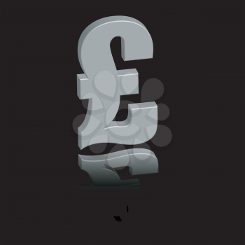 Royalty Free Clipart Image of a Pound Sign