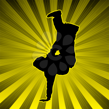 Royalty Free Clipart Image of a Skater Boy