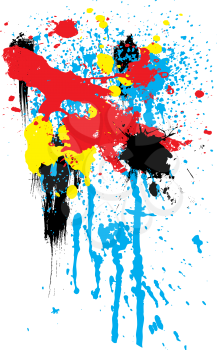 Royalty Free Clipart Image of a Splash of Colour