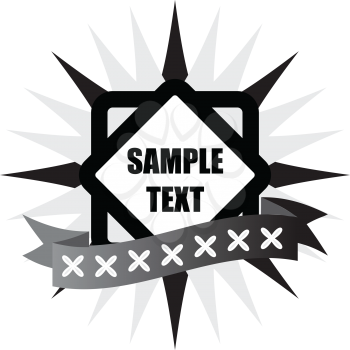 Royalty Free Clipart Image of a Shield With Space for Text