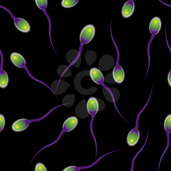Royalty Free Clipart Image of Sperm