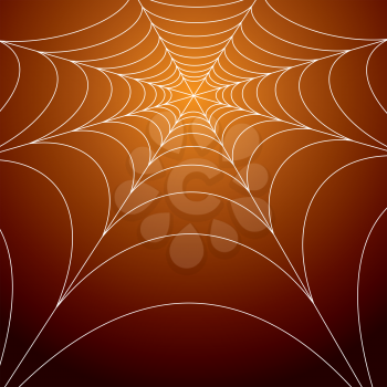 Royalty Free Clipart Image of a Spider's Web