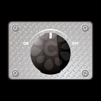 Royalty Free Clipart Image of a Switch Plate Panel
