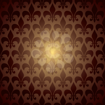 Royalty Free Clipart Image of a Fleur de Lis Background