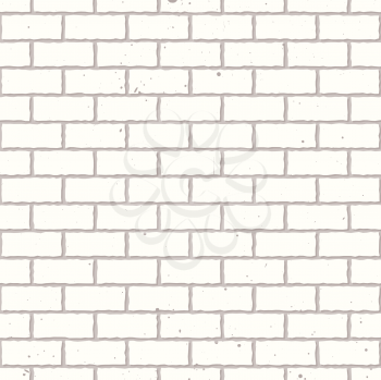 White seamless brickwall with repeating pattern design grunge